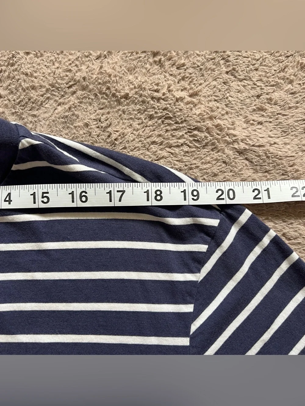 Polo Ralph Lauren Striped V-Neck T-shirt‎ Preppy Minimalist Old Money Sz XL